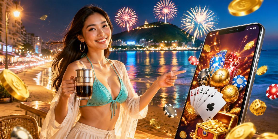 Người dùng tại Vũng Tàu khám phá trò chơi bài và slots casino qua điện thoại
